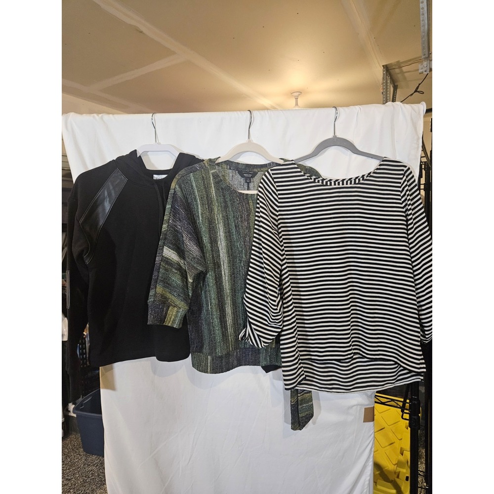 Womens Small Clothing Lot 3 Evereve Calvin Klein Vera Wang Tops Hoodie Blouse